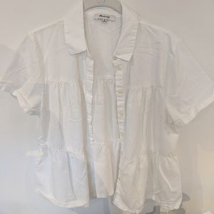 Madewell tiered blouse